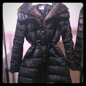 Mid length warm winter coat